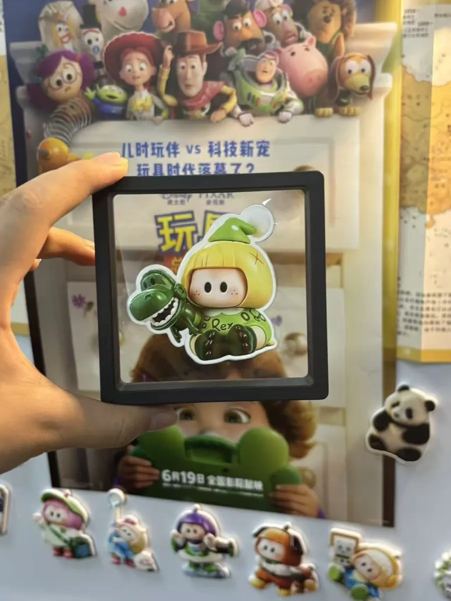 A Prehistoric Friendship, dimensional character magnet in a display frame